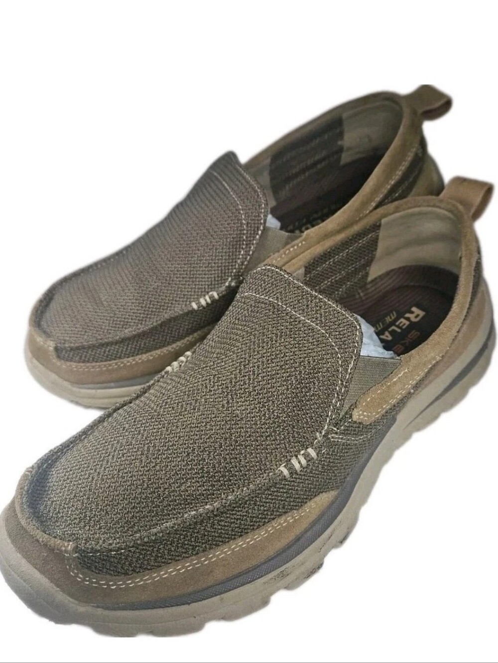 Skechers Superior Milford Men 8.5 Slip-In Walk Drive Gorp Chic 64365 (7B